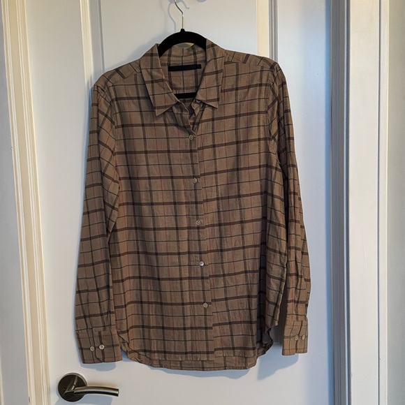 EUC Jenni Kayne lightweight flannel - brown - Picture 1 of 1